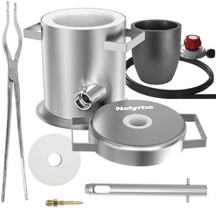 Nelyrho 6KG/13lbs Propane Metal Smelting Furnace Kit, Smelter Furnace kit, Ceramic Furnace Kiln, Metal Foundry Kit for Silver Copper Aluminum, Metal Recycle Home Casting Furnace