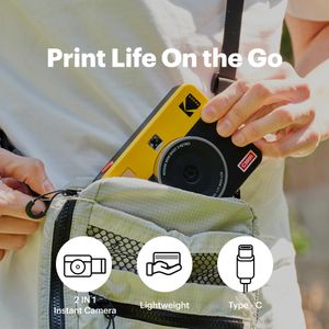 KODAK Mini Shot 3 Retro Instant Camera Printer – Portable Photo Printer