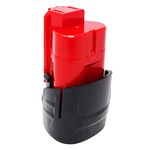 2-Pack Replacement Battery for Milwaukee Heated Vest - Black (271B-20) - Compatible with Milwaukee 48-11-2401, 48-11-2402, M12 Battery (12V, Lithium-Ion, 1500mAh)