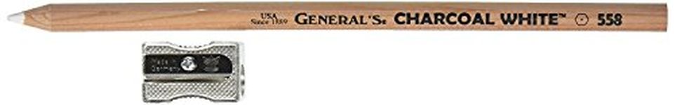 General Pencil 5582BP Charcoal White Pencils 2/Pkg-2B