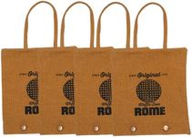 BestNest Rome Waffle Iron Canvas Storage Bags, Pack of 4