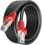 Ethernet Cable 5m, Cat 7 High Speed Internet Cable 5m Network Cable Shielded SFTP, RJ45 Gigabit 10Gbps 600MHz Wifi Cable 5m Black LAN Patch Cord for PS5/4 Switch Router Modem