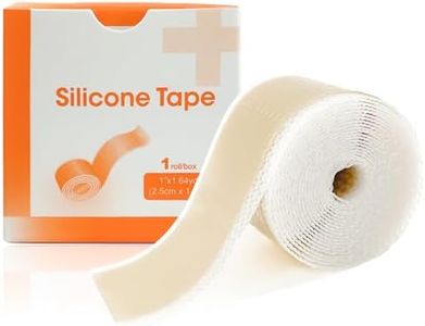 Carbou Silicone Scar Tape (1" x 60"Roll),Medical Silicone Tape for Scars Removal.Easy-Tear Soft Silicone Tape Painless Scar Removal for Surgery,C-section,Burns,Thyroid,Acne,Keloid