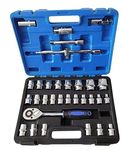 Inditrust new 32pcs/set Heavy duty ½” Rachet Professional Wrench Socket Set Hardware Car Boat Motorcycle Repairing Tools Kit Multitool Hand Tools Car-Styling & Plastic Toolbox Storage Case Socket Set