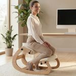 NYPOT Ergonomic Kneeling Chair with Adjustable Seats - Knee Chair for Posture Correction & Kneel Rocking Stool for Desk - Back Pain Relief for Home and Office, Supports 250 pounds - 5 Years Warranty