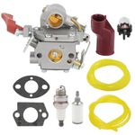 Harbot PP338PT Carburetor for Poulan Pro PP338PT 33cc PP133 PP333 PP033 Gas Trimmer Craftsman Husqvarna 545189502 545008042 Zama C1M-W44 with 545190501 Carburetor Boot