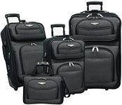 Traveler's Choice Amsterdam 4-Piece Luggage Set, Gray (gray) - TS6950G