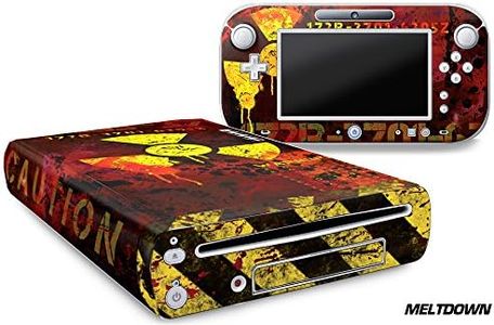 247 Skins Graphics kit Sticker Decal Compatible with Nintendo Wii U and Controllers - Meltdown