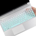 Keyboard Cover Compatible 17.3" HP Envy Series 17m-ae011 17m-ae111 /17.3 hp 17-bs Series 17-bs010 17-bs020 17-bs019 17-bs049 /15.6" HP 15-bs 15-bw 15-cb 15-cc 15-cd 15-ch 15m-bp -Mint Green