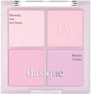 DASIQUE Blending Mood Cheek #02 Cool Blending l Cruelty-Free 4 Blendable Shades in Lightweight, Long-lasting, Smooth Powder 10.4 grams