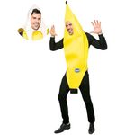 Spooktacular Creations Appealing Banana Costume Adult Deluxe Set for Halloween Dress Up Party and Roleplay Cosplay (Medium)