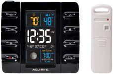 AcuRite 13020 Intelli-Time Projection Alarm Clock with Temperature and USB Charging