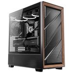 Antec Flux Mid Tower Tempered Glass Black/Wood PC Gaming Case