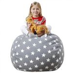 Bag Toy Storage, Bean Bag Seat Cushion, Soft, Toy Storage Bag, Plush Bean Bag Cushion, Comfortable, Durable, Toy Storage Bag for Reading and Storing Toys (22 inches)