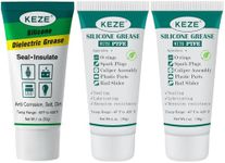 Keze Dielectric Grease Automotive Electrical Grease for Connectors Grasa 1 oz 1 Pcs Silicone Grease with PTFE,Teflon-Based Lubricant Silicon Grease Tube 1 oz 2 Pcs