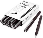 Pentel JM20 Stylo Disposable Fountain Pen – Grey Ink - Pack of 12