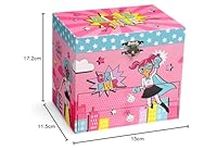 Jewelkeeper Girl Power Superhero Musical Jewelry Box with 2 Pullout Drawers, Fur Elise Tune, songmics jewelry box
