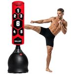 Gallant 5.5 Feet Free Standing Punching Bag– Heavy Duty Boxing Bag for Adults Kickboxing, Mixed Martial Arts, Muay Thai, Martial Arts Training Equipment with Durable Pedestal Stand, Indoor Outdoor Use