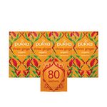 Pukka Herbs | Three Ginger Organic Herbal Tea Box | Digestion-Aiding Infusion With Ginger, Turmeric, And Galangal | Ideal After Meals | Caffeine Free | 4 Packs | 80 Plant Based Biodegradable Tea Bags