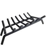 INNFINEST Fireplace Log Grate 30 inch 7 Bar Fire Grates Heavy Duty 3/4” Wide Solid Steel Indoor Chimney Hearth Outdoor Fire Place Kindling Tool Pit Wrought Iron Wood Stove Firewood Burning Rack Holder