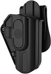 Hellcat Pro Holster for Springfield Hellcat Pro, Springfield Hellcat, Hellcat with Optic OSP, Hellcat 9mm RDP, OWB Paddle Gun Holster, Adjustable Retention, Quick Release - Right Handed