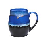 Large Ceramic Coffee Mug, 25 oz/710 ml, Dishwasher and Microwave Safe, Extra Large Tea Mug, Perfect for Office and Home, Great Gift (Blue)