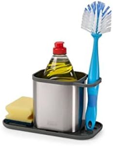 Joseph Joseph Duo Organizador y Almacenaje para Fregadero Cocina, Soporte para Esponja, Jabón, Acero Inoxidable