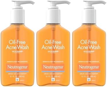 Neutrogena Oil-Free Acne Fighting Facial Cleanser with Salicylic Acid Acne Treatment Medicine, Daily Oil-Free Acne Face Wash for Acne-Prone Skin, 9.1 fl. Oz, 3 Pack