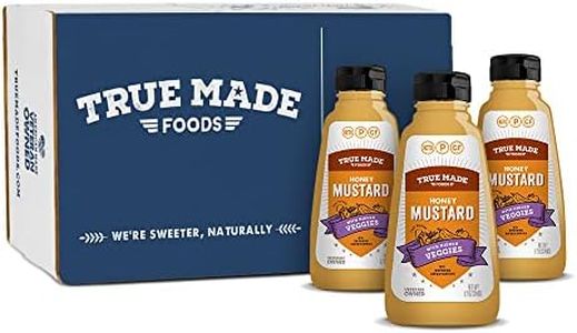 True Made Foods Low Sugar Honey Mustard, Keto Friendly (12oz, 3 Pack)