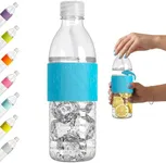 Copco Hydra Water Bottle with Spill-Resistant Lid, 16.9 oz - Reusable Tritan Non-Slip Sleeve, Twist-Open Body - BPA-Free, Leak-Proof, Durable & Portable for Gym, Office, School (Light Blue)
