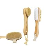 Rustic Rituals Combo Pack of 2-in-1 Dry Skin Body Brush,Face Cleansing Brush and Foot Brush.