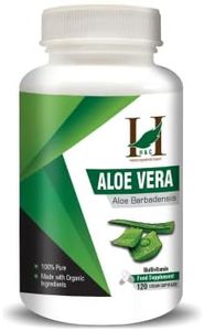 H&C Aloe Vera Capsules - 900mg per Serving, 120 Vegan Capsules | for All Wellness and Rejuvenation