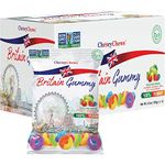 Cheery Chews Britain Gummy Candies, Non GMO, Gluten Free, Soy Free, Cholestrol Free, Sour Mix Rings, 12 Count