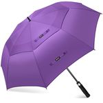 KEYHOT Golf Umbrella Windproof 68 Inch - Extra Large Golf Umbrellas Automatic - Oversized Umbrella Double Canopy - Golf Push Cart Umbrella for Mens Women （Purple）