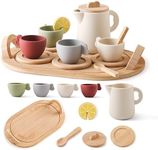 Wooden Tea Party Set for Little Gir