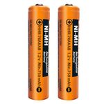 HHR-70AAAB Rechargeable AAA Cordless Telephone Batteries 750mAh 1.2V AAA Battery Rechargeable Batteries for Panasonic BT Gigaset (2 Pack)