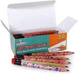 Channie's Extra Thick Pencils for Kids - Ideal for PreK and Kindergarteners Learning Handwriting - Box of 30 Pencils, Perfect for Classroom Prizes and School Supplies - Wooden