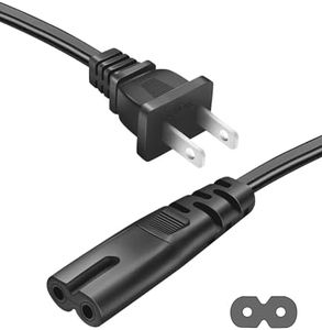 AC TV Power Cord 3 FT for PS4 PS5 Samsung LG TCL Toshiba Hisense Cannon Pixma HP Dell Epson Printer PlayStation 5 4 Xbox One Universal 2 Prong Cable Replacement