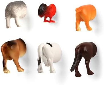 Kikkerland Farm Animal Butt Magnets, Set of 6 (MG26)