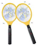 2 Pack Zapper Electric Zapper - Indoor Outdoor Zapping Racket for Control - Safe to Touch with 3-Layer Safety Mesh