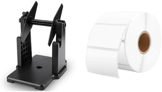 2 in 1 External Rolls Label Holder+2.25 x 1.25 Direct Thermal Labels White Thermal Printer Labels
