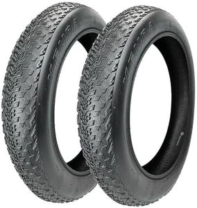 TDR 2pcs Fat Bike Tire 20 x 4.0 - Durable Rubber Tire for Snow Bicycles and MTB Wheels