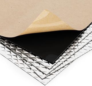 KOIKEY Car Sound Deadening Mat, 80mil (2mm) 36 sqft Butyl Car Insulation Material, Aluminum Foil Heat Shield, Waterproof Self-Adhesive Sound Deadener, 33 Pcs