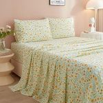 Yellow Floral Sheets for Queen Size