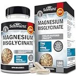 Magnesium Glycinate | Calm Magnesium for Sleep & Relaxation | Muscle, Bone & Joint Support | Maximum Absorption & Bioavailability | Magnesium Bisglycinate Supplement 400mg | 180ct, Two-Month Supply