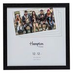 Hampton Frames OXFORD 12x12 (30x30cm) Black Square Picture Poster Photo Frame Plexi (Non-Glass) OXF1212NGX