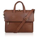 DORPER MONEY HILL Leather Laptop Bag for Men Office Use Professional Briefcase 16 Inch Branded Messenger Bag Women Best for MacBook