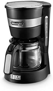 De'Longhi Active Line Drip Filter Coffee Machine, Stainless Steel, Keep warm & anti-drip function, 0.65 Litres, ICM14011.BK, Black