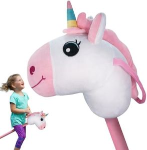 WALIKI Toys Stick Unicorn | Stick Horse, White