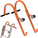 2 Pack Ladder Roof Hook with Wheel 